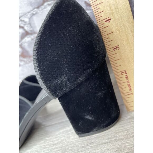 JENNI KAYNE Black Velvet D’ Orsay Block Heel Pointed Shoes Women Sz 39.5EU/9M US - Picture 15 of 16